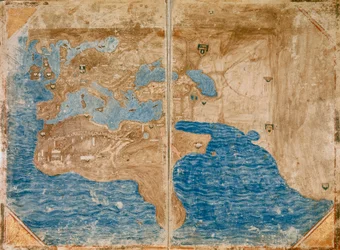 Karten 2v und 3r des Mediceo-Atlas (Gaddi 9)